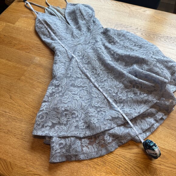 Windsor Light Blue Lace Dress Size XS - Picture 11 of 11
